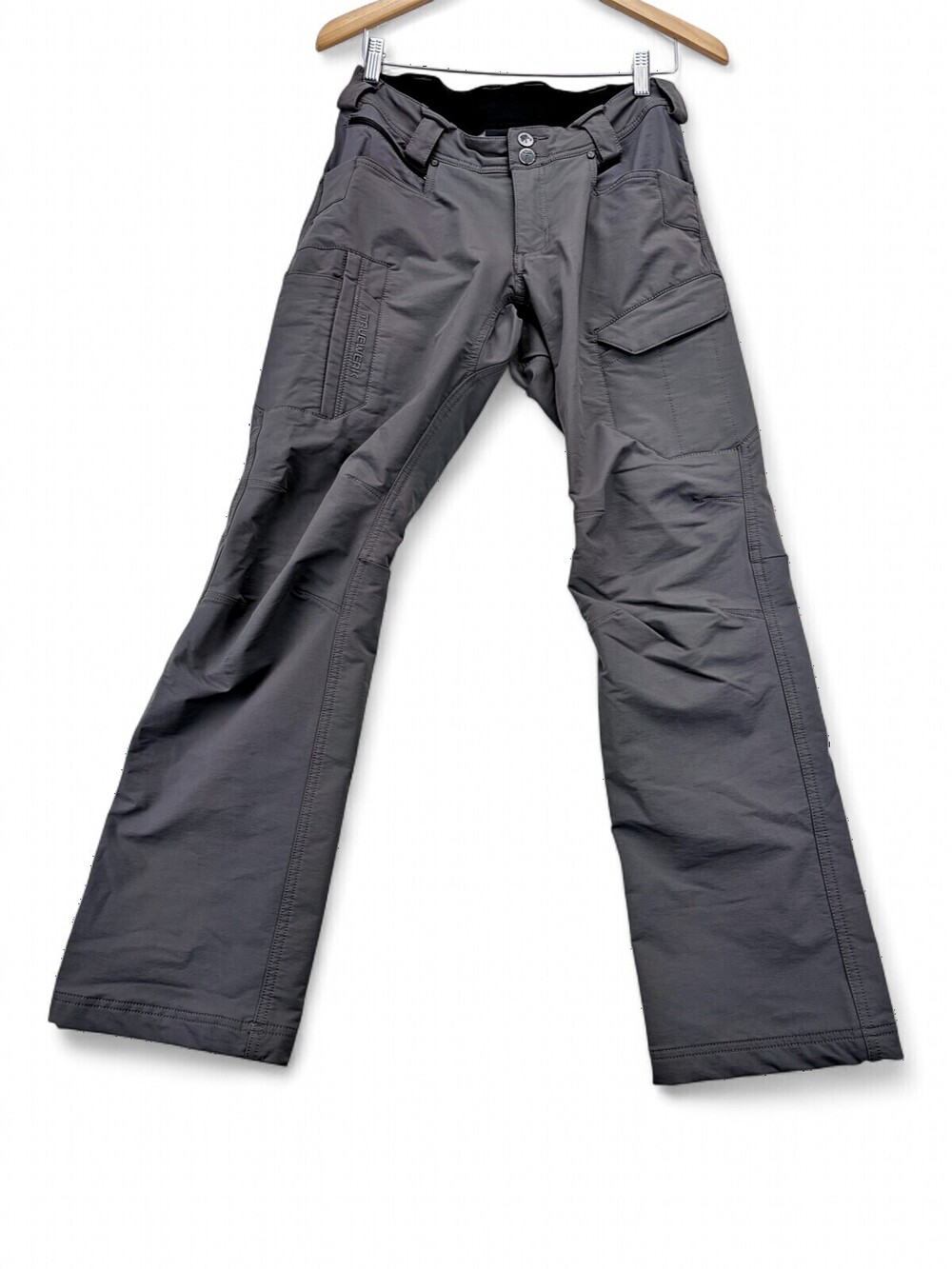 TrueWerk Women's Size 4 Gray Cargo Work Pants Straight Leg
